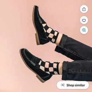 Hush Puppies Bounce Wren Black Suede Penny Loafer Sz 8 NWOB